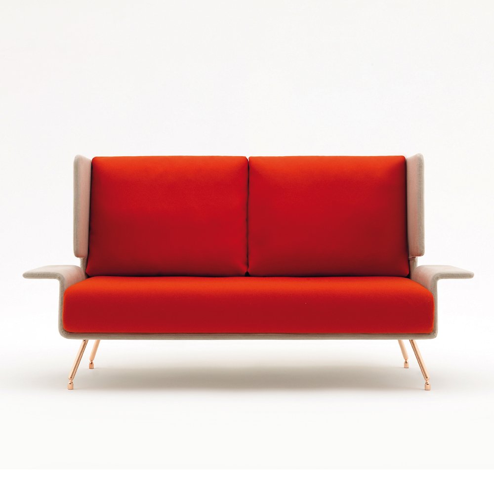 Architecture & Associés Residential Sofa and Ottoman Knoll Lounge Seating