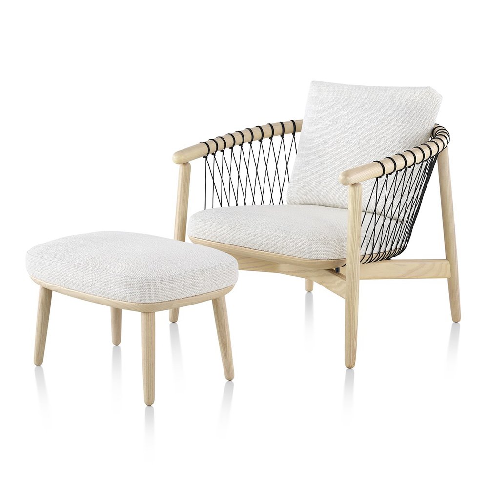 Crosshatch Chair & Ottoman Geiger Lounge Seating