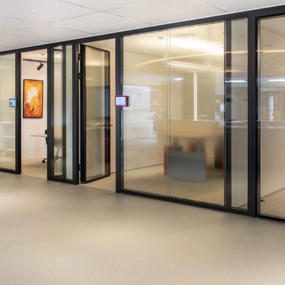 Flush Glass Door Maars Partition Walls