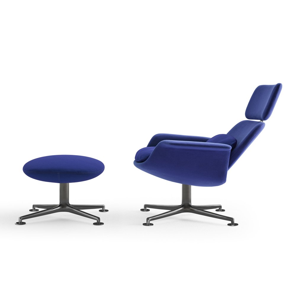 KN02 Swivel and Reclining High Back Lounge Chair Knoll Lounge Seating