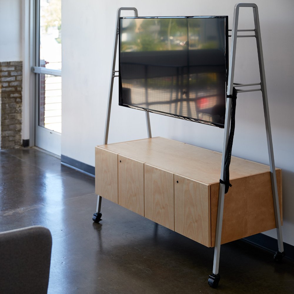Rockwell Unscripted Media Cart Knoll Storage