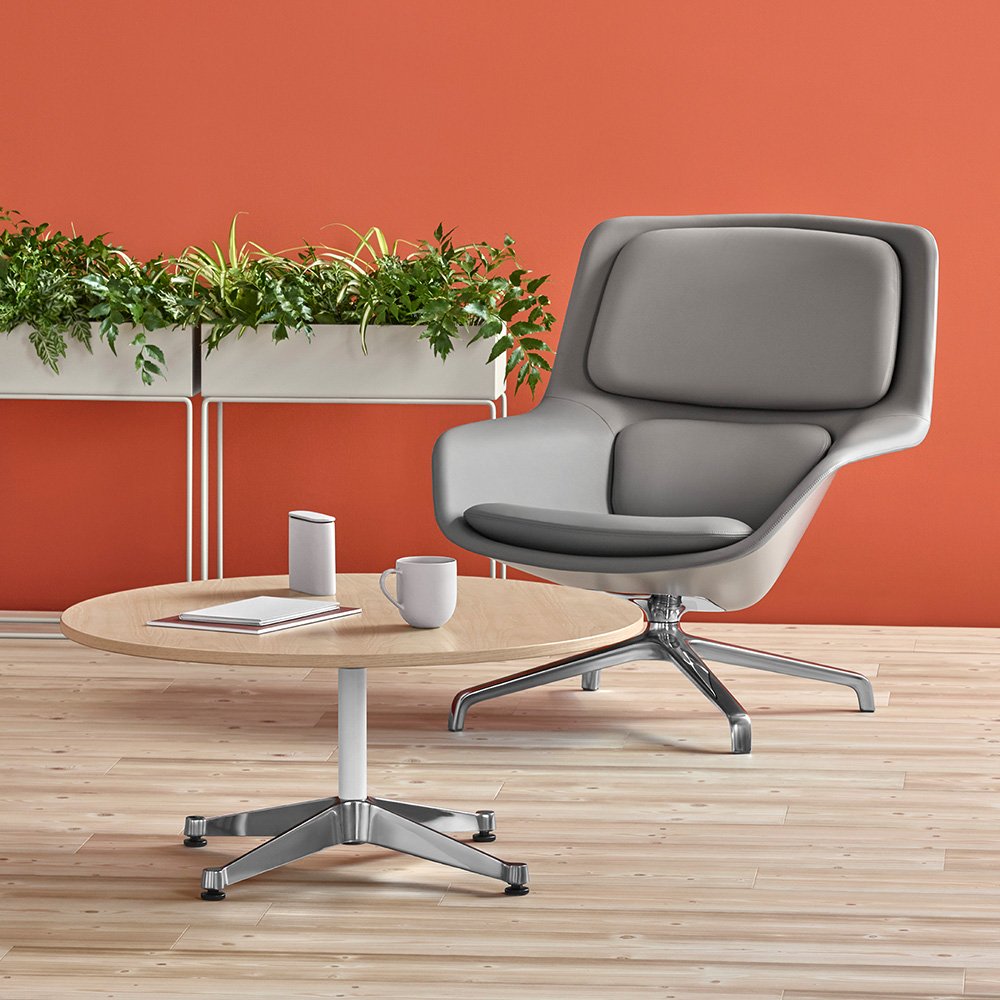 Striad Lounge chair & Ottoman product thumbnail 3