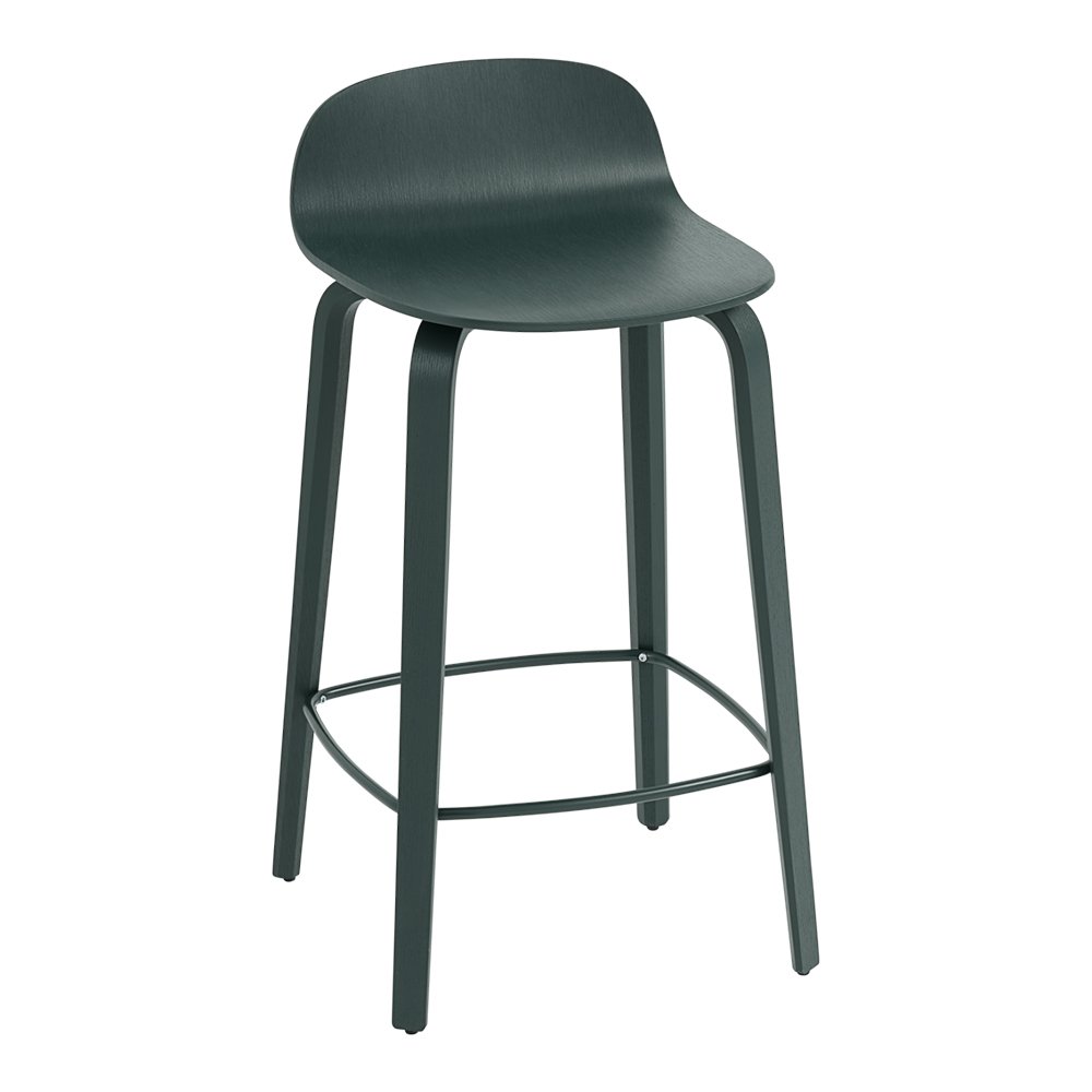 Visu Counter Stool Wood Base Muuto Stools