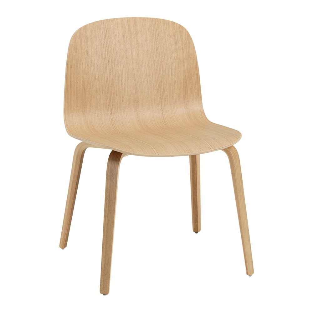 Visu Wide Chair Wood Base Muuto Side Chairs